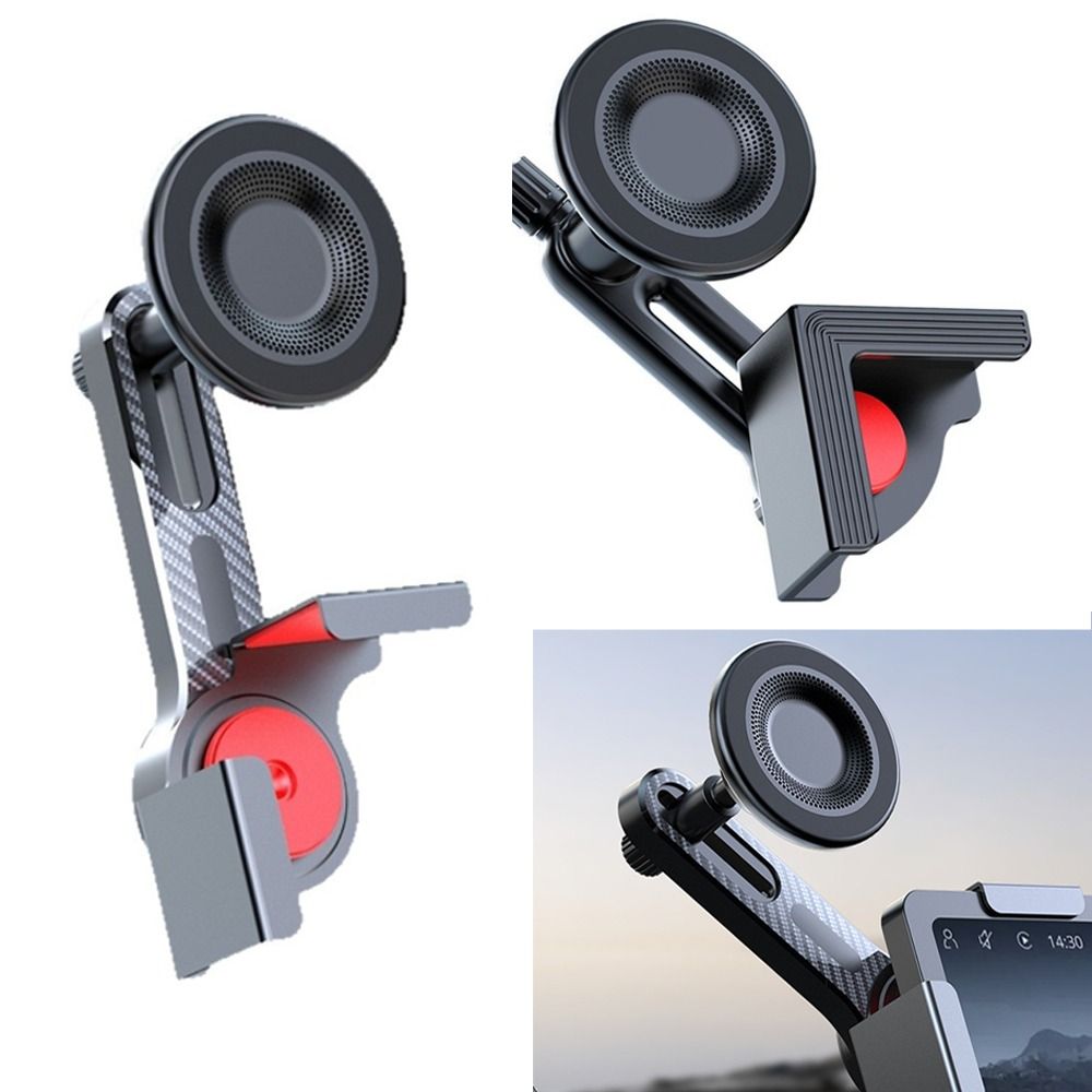 Document Holder Monitor - 車載用センタースクリーン磁気式スマホホルダー360度回転 ° 回転可能な手ブレ防止カーモニターマウントコーナーホルダー安全グリップカーホルダー