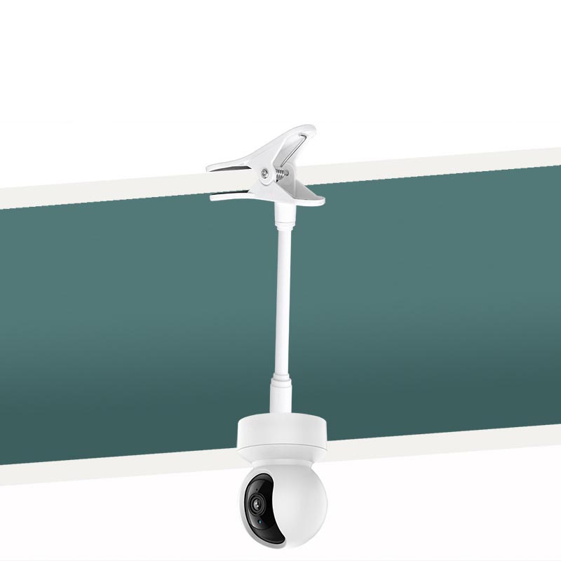 Webcam Stand Clip - Protable 柔軟なカメラクランプマウントベビーモニターカメラホルダースタンドウェブカメラモニターパンチフリー曲げ可能なブラケットベースとクリップ