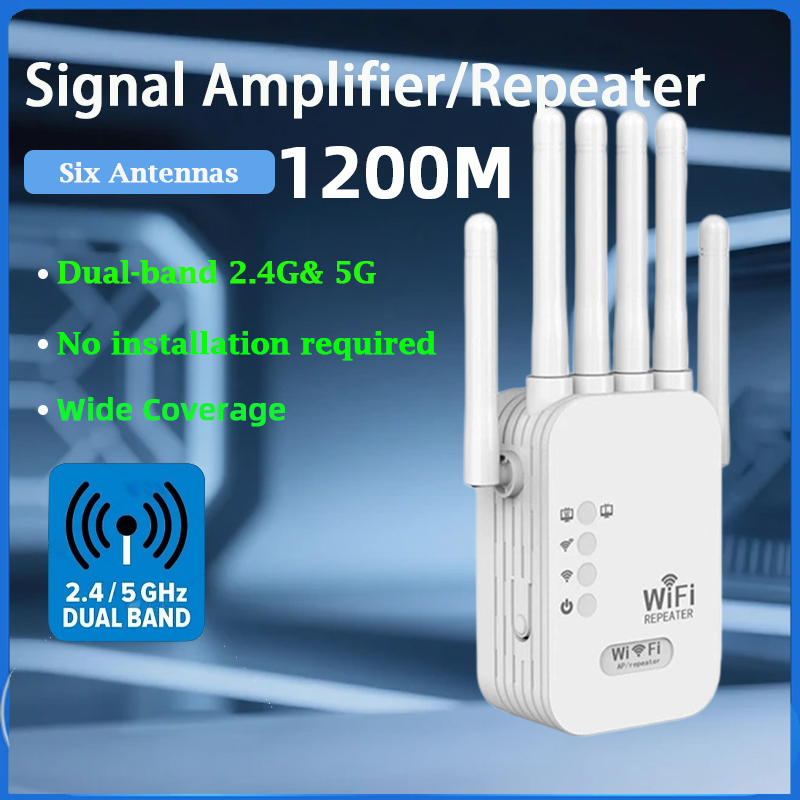 Wifi Range Extender - KATORD 1200Mbps ワイヤレス WiFi リピーター 2.4G&5G