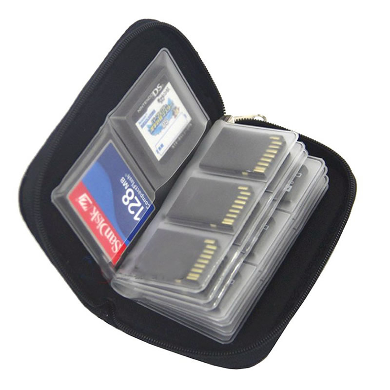 Document Holder Monitor - 22 in 1 ゲームメモリカード収納バッグキャリングケースホルダー CF/SD/Micro SD/SDHC/MS/DS