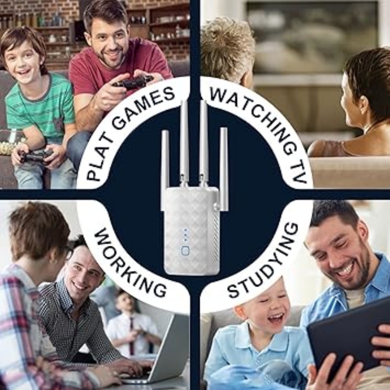 1200Mbps デュアルバンド WiFi リピーター 2. - Wifi Range Extender のレビューと価格