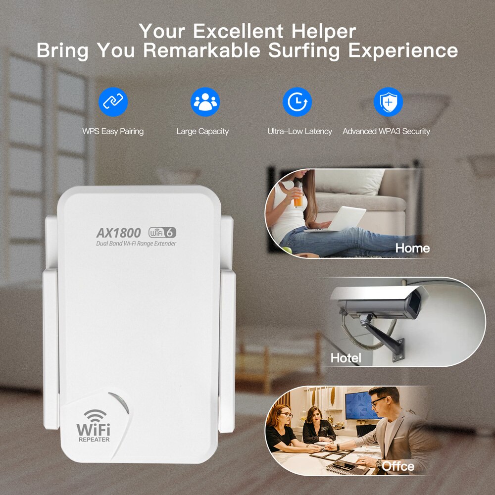 Fenvi wifi6 ax1800ワイヤレスリピーターデュ - Wifi Range Extender のレビューと価格