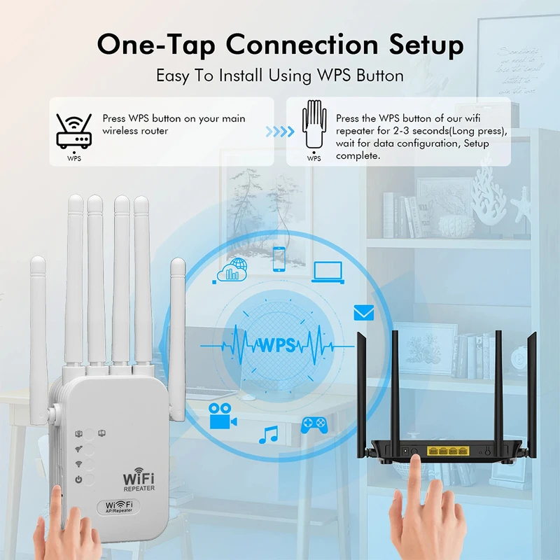 レガトン 1200Mbps 5GHz WiFiリピーター エ - Wifi Range Extender のレビューと価格