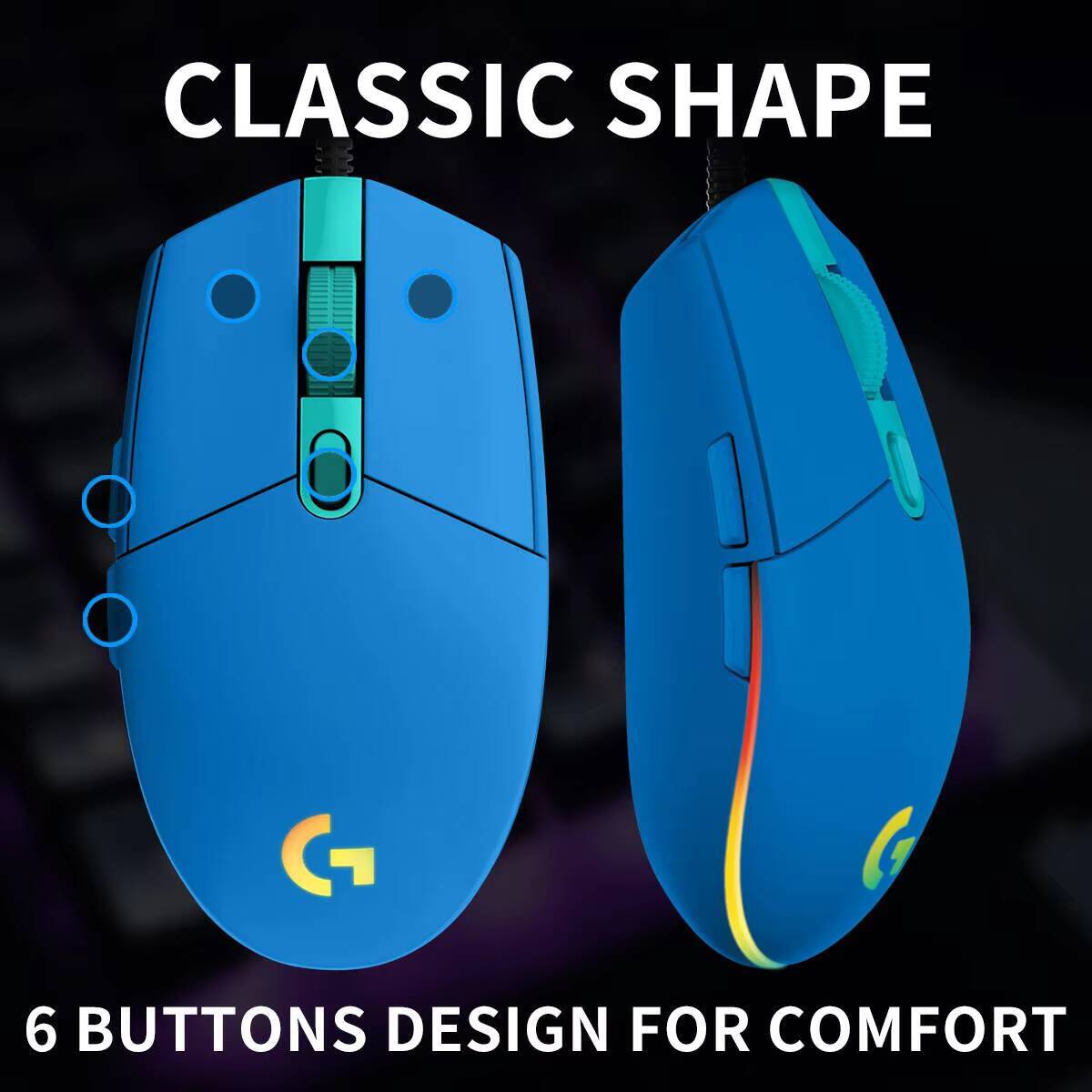 ロジクール G203 プロディジー RGB ゲーミングマウス - Logitech Mouse G203 のレビューと価格
