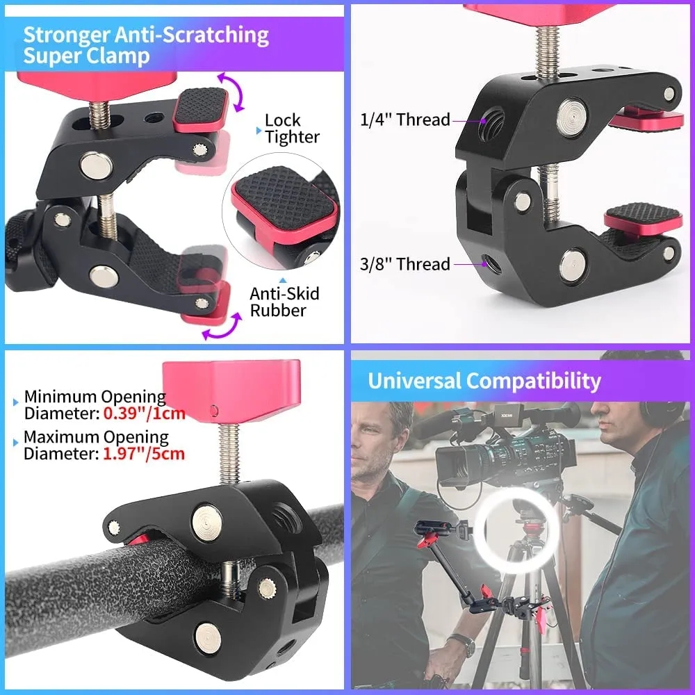 カメラマジックアーム スマートフォン用スーパークリップブラケ - Webcam Stand Clip のレビューと価格