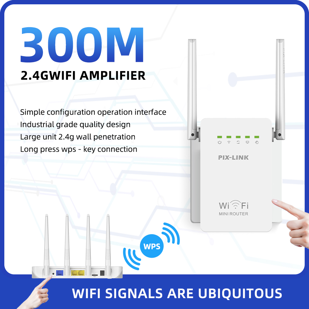 PIX-LINK WR02E ワイヤレス WiFi リピータ - Wifi Range Extender のレビューと価格