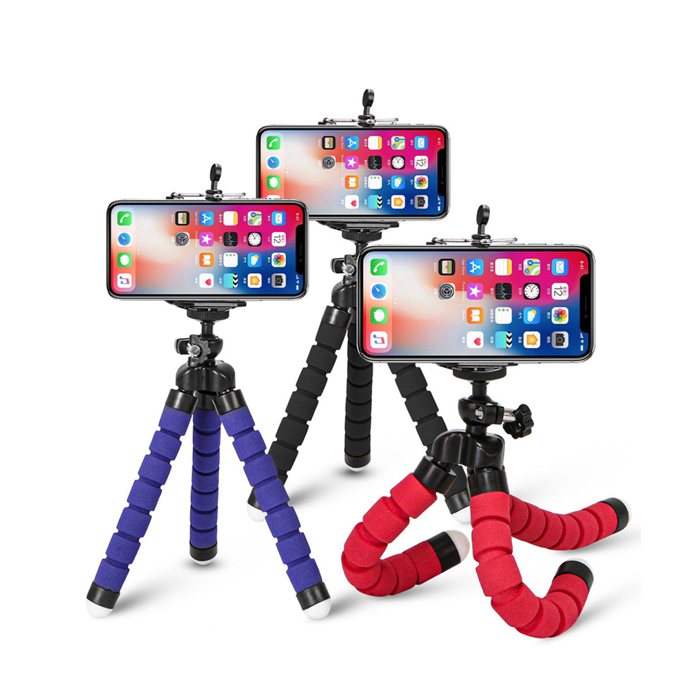 ミニ万能写真撮影用オクトパス三脚一脚スマホミニカメラウェブカ - Webcam Stand Clip のレビューと価格