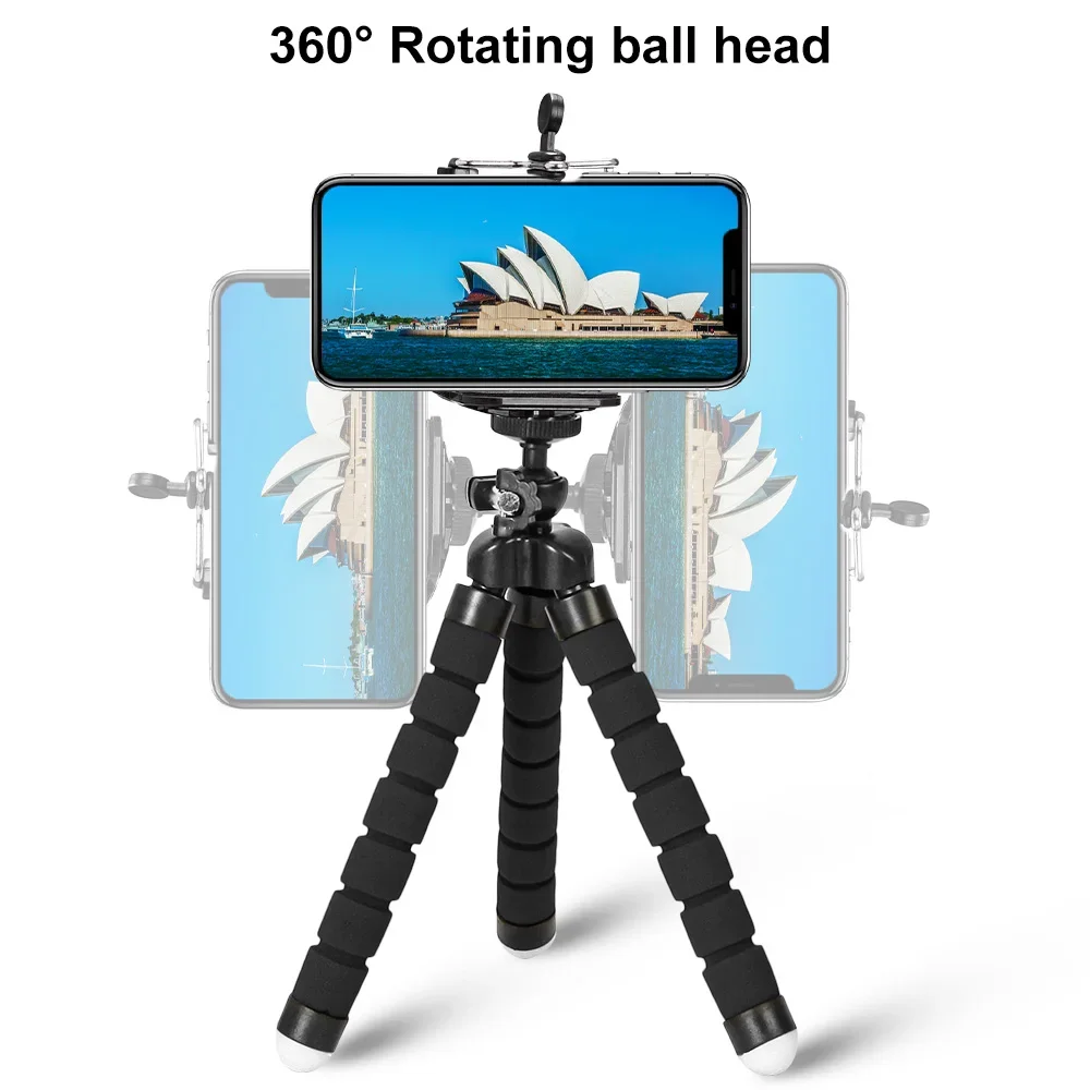 ミニ万能写真撮影用オクトパス三脚一脚スマホミニカメラウェブカ - Webcam Stand Clip のレビューと価格