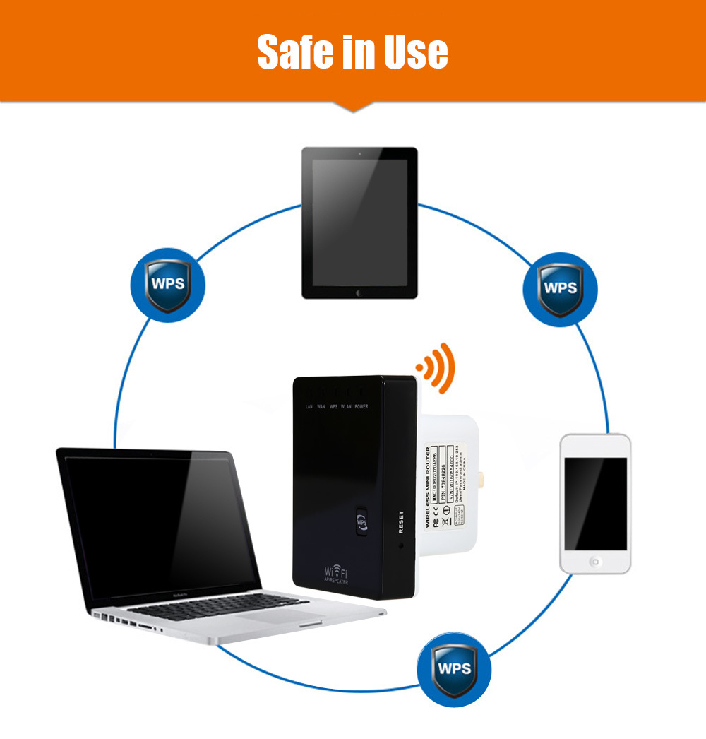 300Mbps Wifi リピーター ワイヤレス ミニ ルー - Wifi Range Extender のレビューと価格