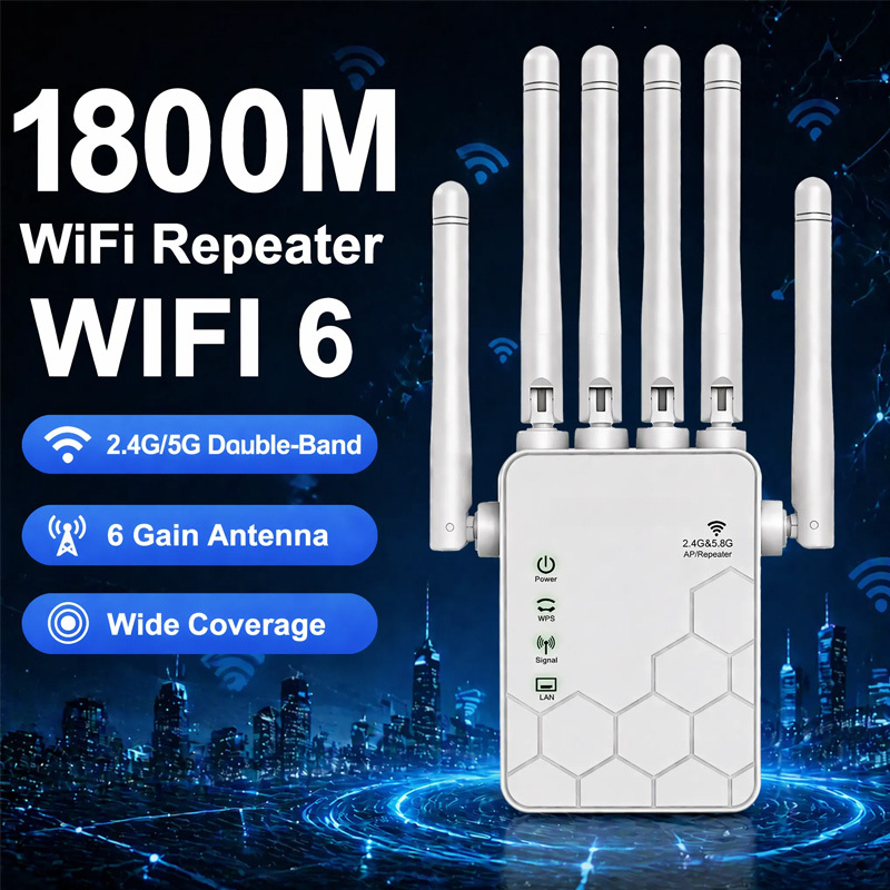 AX1800 WiFi 6 エクステンダー デュアルバンド  - Wifi Range Extender のレビューと価格