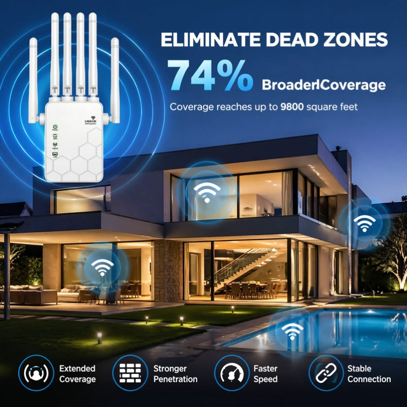 AX1800 WiFi 6 エクステンダー デュアルバンド  - Wifi Range Extender のレビューと価格