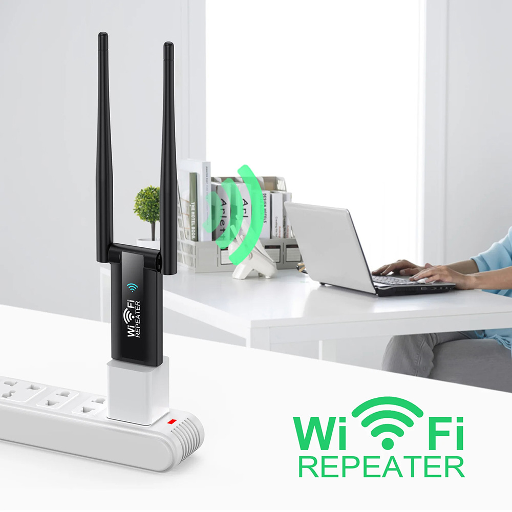 300Mbps ワイヤレス WiFi リピーター 2.4G  - Wifi Range Extender のレビューと価格