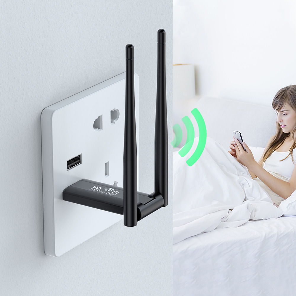 300Mbps ワイヤレス WiFi リピーター 2.4G  - Wifi Range Extender のレビューと価格