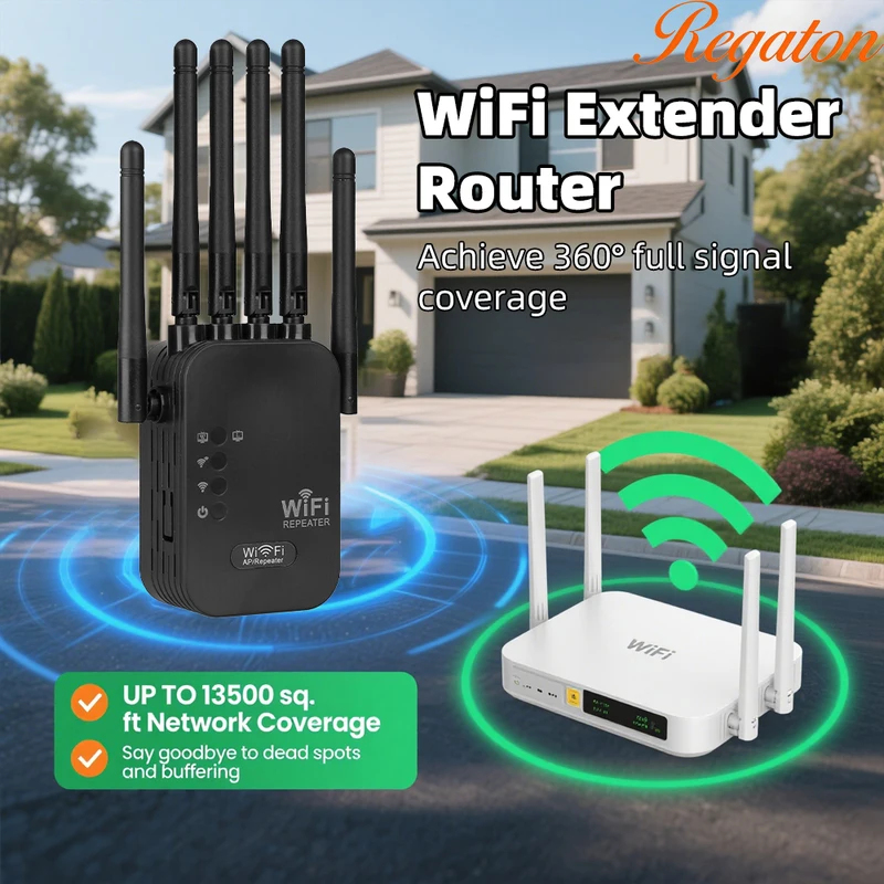 ワイヤレス5G WiFiリピーター 1200Mbpsルーター - Wifi Range Extender のレビューと価格