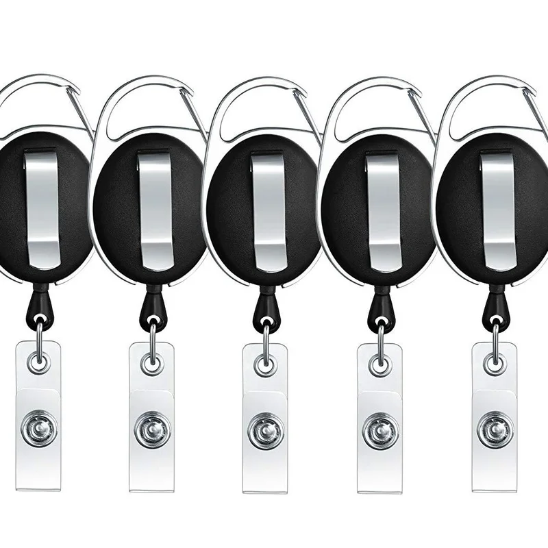 5 個格納式リール ID ストラップ名札カードバッジサポート - Document Holder Monitor のレビューと価格