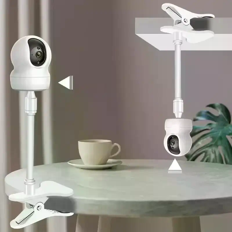 1 セットベビーモニターカメラホルダースタンド柔軟なカメラク - Webcam Stand Clip のレビューと価格