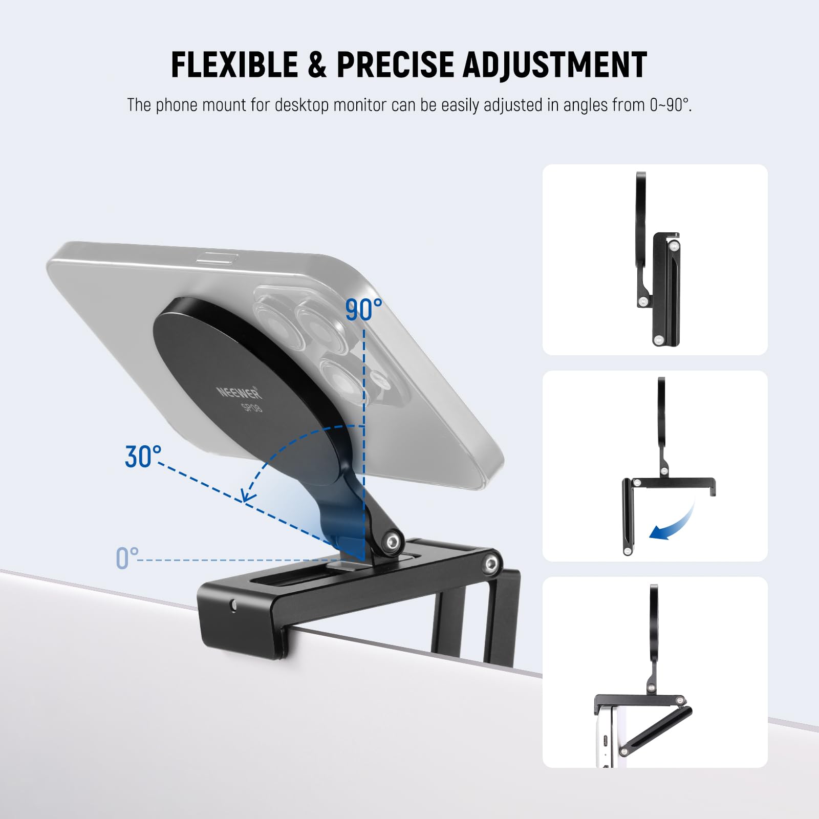 NEEWER製デスクトップモニター用コンチネシティカメラマウ - Document Holder Monitor のレビューと価格