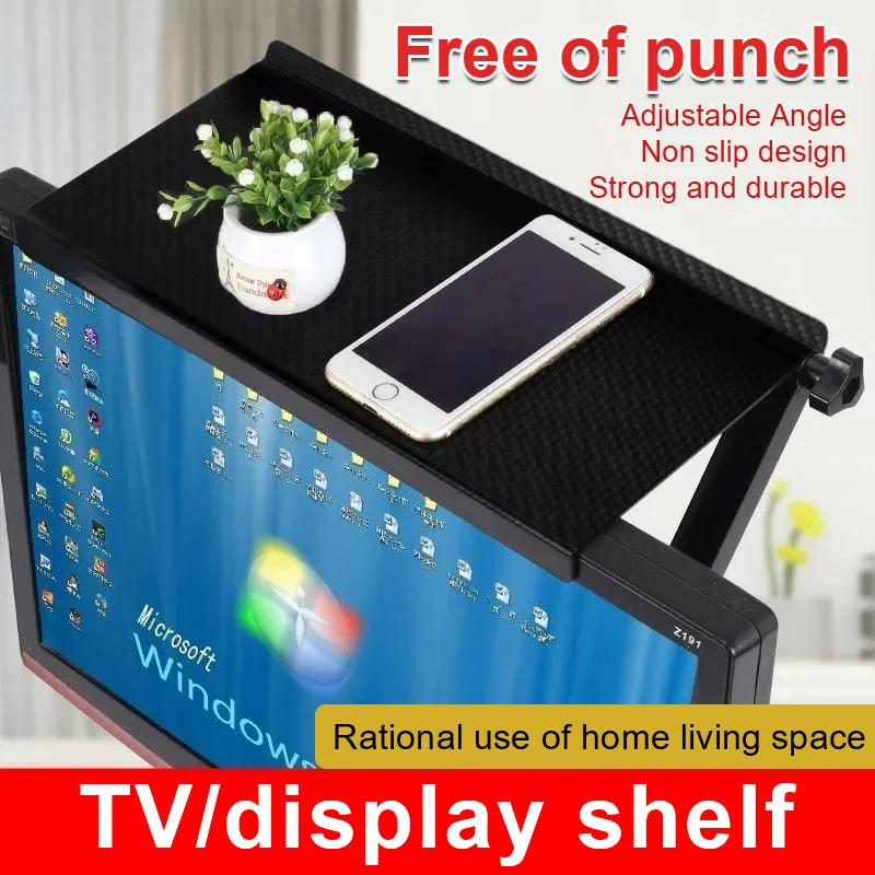テレビ画面トップ収納棚 調節可能なモニター収納ラック コンピ - Document Holder Monitor のレビューと価格