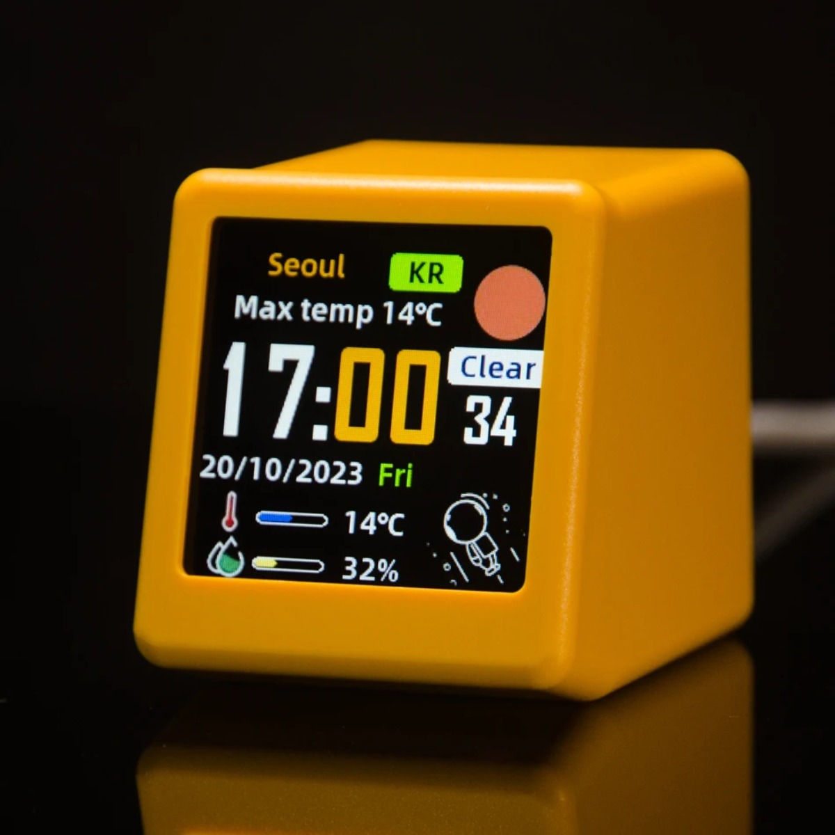 創造性あふれる超クールなミニWiFiデスクトップデジタル天気 - Cool Office Tech Gadgets のレビューと価格