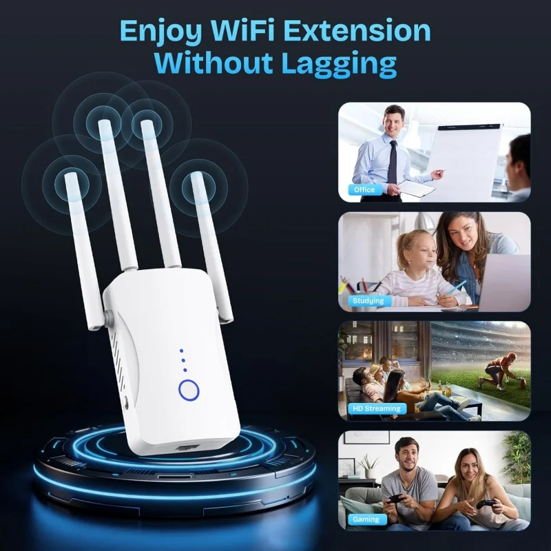 2.4G/5GHz デュアルバンドWiFiリピーター 120 - Wifi Range Extender のレビューと価格