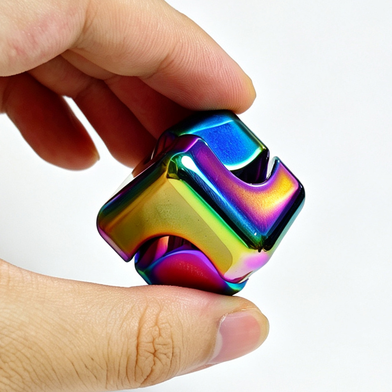 正方形の金属製回転キューブ EDC クールなデスクガジェット - Cool Office Tech Gadgets のレビューと価格
