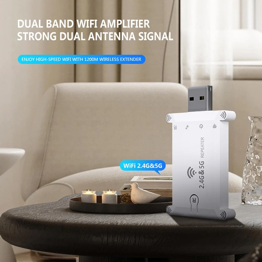 WiFi FIY 2.4 グラム/5 グラム USB Wif - Wifi Range Extender のレビューと価格